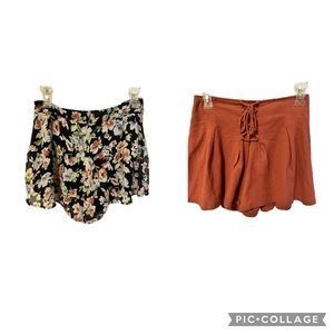 2 Skorts. Solid & Print